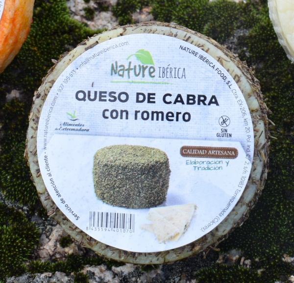 QUESO DE CABRA SEMICURADO NATURE CON ROMERO